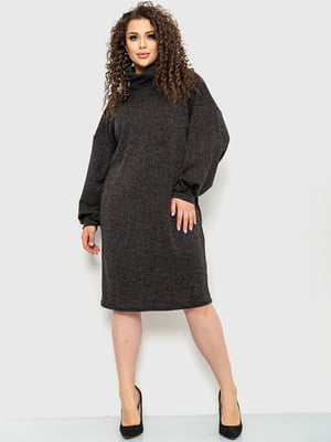 Сукня-светр грифельного кольору | 6262459