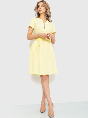 Платье А-силуэта желтое | 6262473