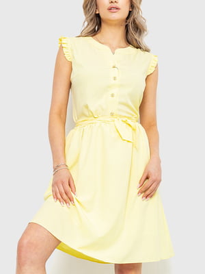 Платье А-силуэта желтое | 6262509