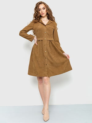 Сукня А-силуету коричнева | 6262560