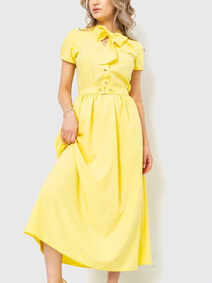 Платье А-силуэта желтое | 6262596