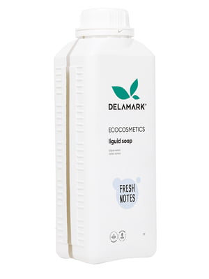 Жидкое мыло DeLaMark Свежие нотки 1 л | 6263215