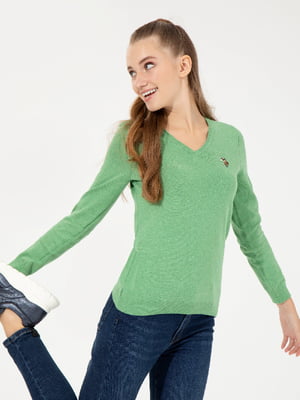 Пуловер зеленый | 6263859