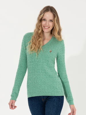Пуловер зеленый | 6263950