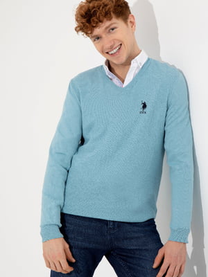 Пуловер голубой | 6264037