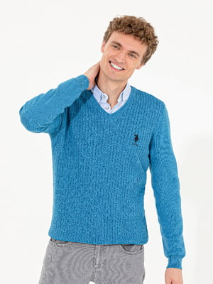 Пуловер бирюзовый | 6264184