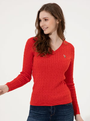 Пуловер красный | 6264190