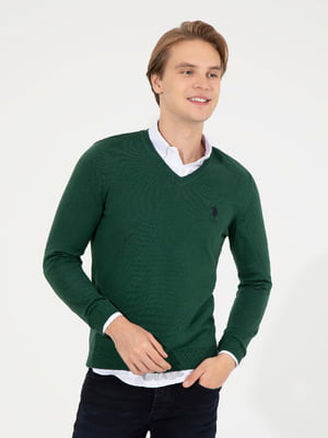 Пуловер зеленый | 6264223
