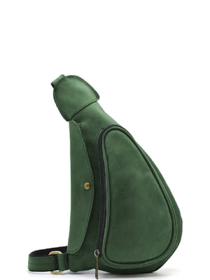 Сумка-рюкзак слінг на одне плече зелений | 6265061