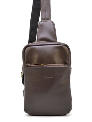 Рюкзак на одне плече коричнева | 6265504