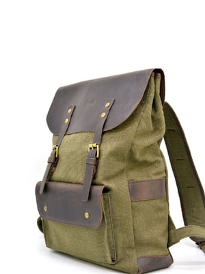 Рюкзак зелено-коричневый | 6265617