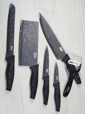 Комплект кухонних ножів та овочечистка: 6 шт. | 6268628