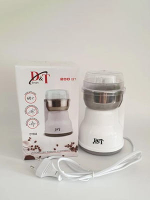 Кофемолка бытовая D&T Smart DT-594 нержавеющая сталь 200 Вт | 6268772