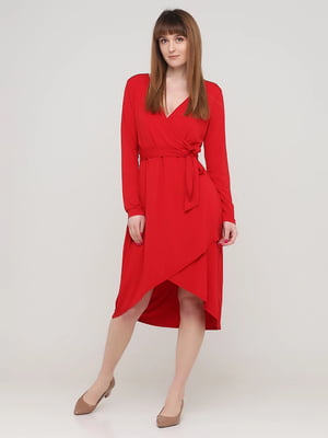 Платье А-силуэта красное | 6270631