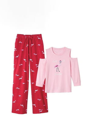 Пижама: топ и фланелевые брюки | 6270731