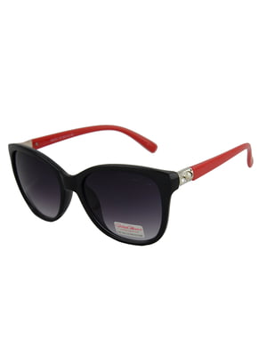Сонцезахисні окуляри чорно-червоні | 6271238