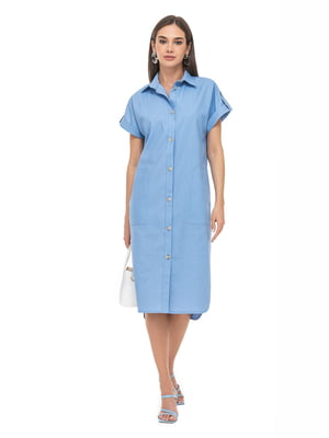 Сукня-сорочка блакитна | 6272518