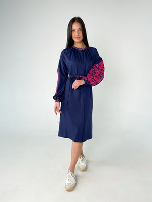 Сукня синя з вишивкою | 6273514