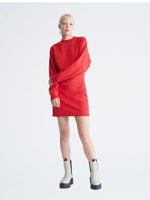 Сукня-світшот червона | 6272839