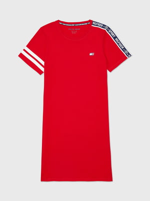 Платье-футболка красное | 6273346