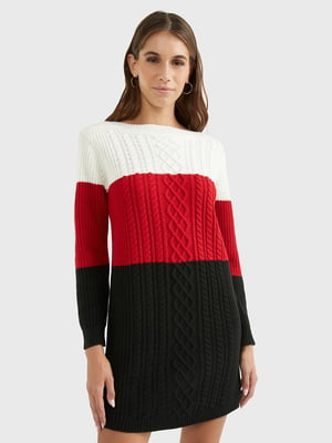 Платье-свитер разноцветное | 6273505