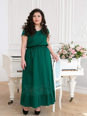 Сукня А-силуету зелена | 6271688