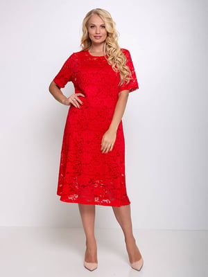 Сукня А-силуету червона | 6271691