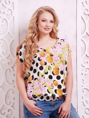 Блуза комбинированной расцветки | 6271727