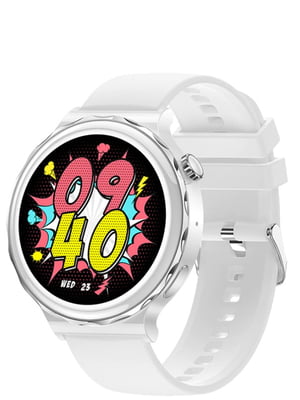 Часы наручные Smart Uwatch Diamond White Silicone | 6275316