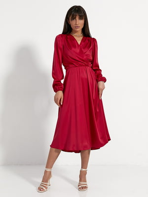 Платье А-силуэта рубиновое | 6269939