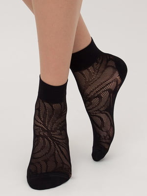 Шкарпетки чорні з малюнком | 6275393