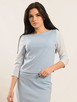 Блуза блакитна | 6269820