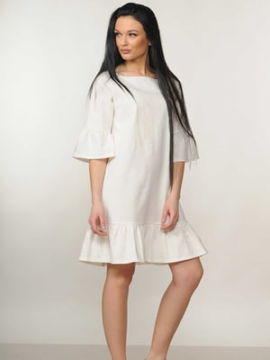 Сукня-футляр молочного кольору | 6269767