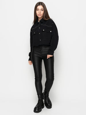 Куртка чорна джинсова | 6276054
