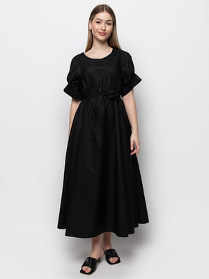 Платье А-силуэта черное | 6276295
