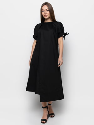 Платье А-силуэта черное | 6276437