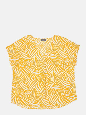 Блуза желтая в принт | 6279616
