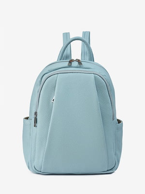 Рюкзак кожаный голубой | 6280052