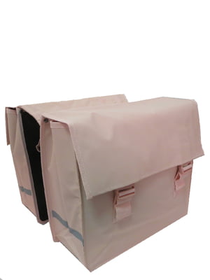 Велосипедная сумка на багажник светло-розовая 40 л | 6277811