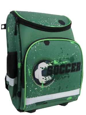 Рюкзак зеленый с принтом | 6278046