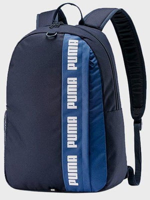Рюкзак синій з принтом | 6278496