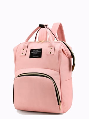 Рюкзак-сумка для мамы розовый 12 л | 6278632