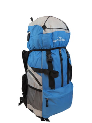 Рюкзак туристический голубой 45L | 6278633