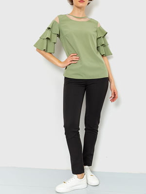 Блуза оливкового кольору | 6280157