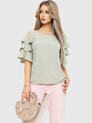 Блуза светло-оливковая | 6280160