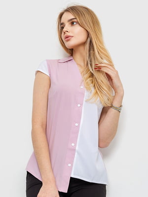 Блуза біло-бузкова | 6280198