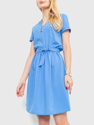 Сукня А-силуету блакитна | 6280570