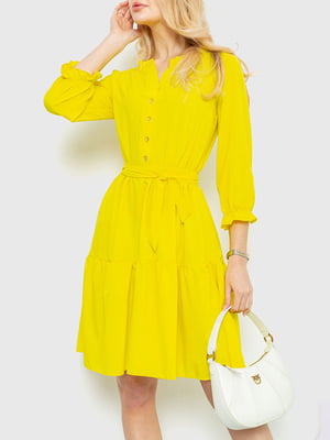 Сукня А-силуету жовта | 6280636