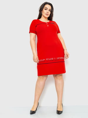Платье красное с надписями | 6280719