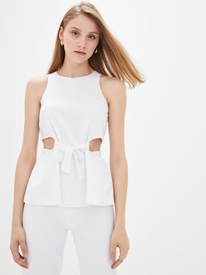 Блуза белая «Девайс» | 6282076